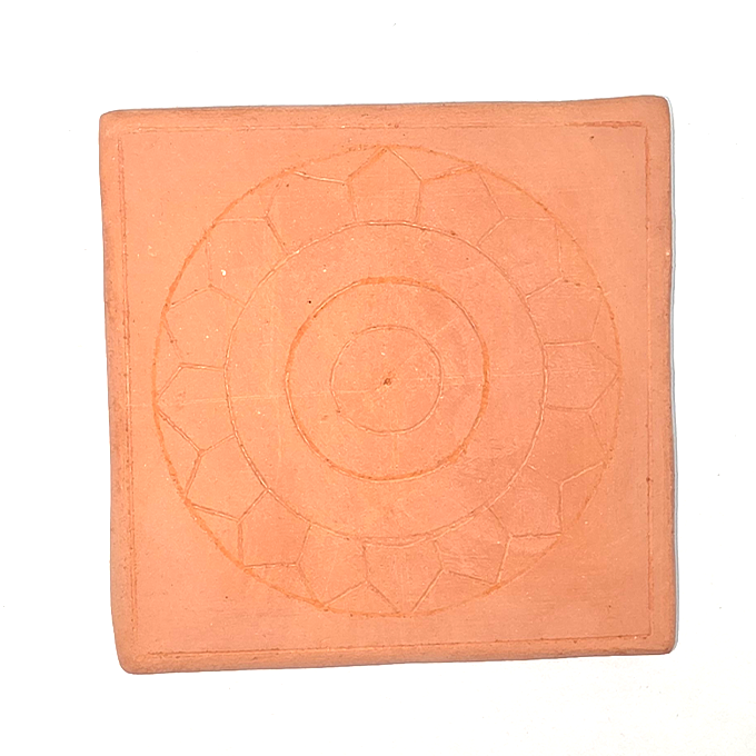 Square Mandala – DIY Terracotta Fridge Magnet Kit